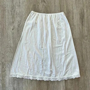 Womens Deena Vintage White Slip Skirt - S